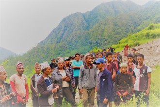 रिप गाउँमा पुग्यो सुरक्षा टोली,खानेपानी मर्मत पहिलो आबाश्यकता