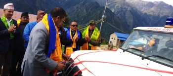 पुर्ब मुख्य मन्त्री शाहीद्वारा एम्बुलेन्स सेवा संगै अक्सिजन उत्पादन केन्द्रको उद्धघाटन